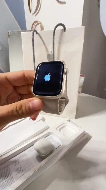ici firlanan saat: Yeni, Smart saat, Apple, Sensor ekran, rəng - Gümüşü