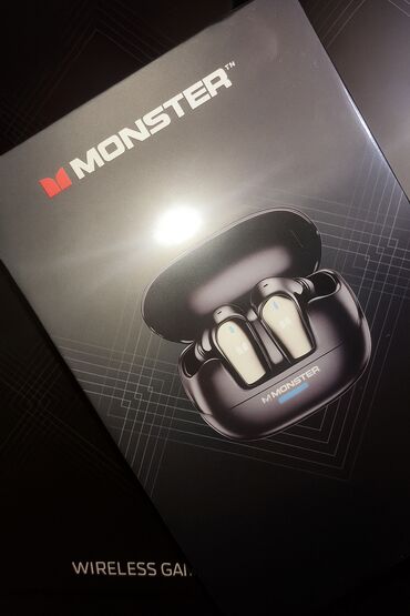 Qulaqcıqlar: Yeni Simsiz (Bluetooth) Qulaqcıqlar, Monster, rəng - Qara — 1