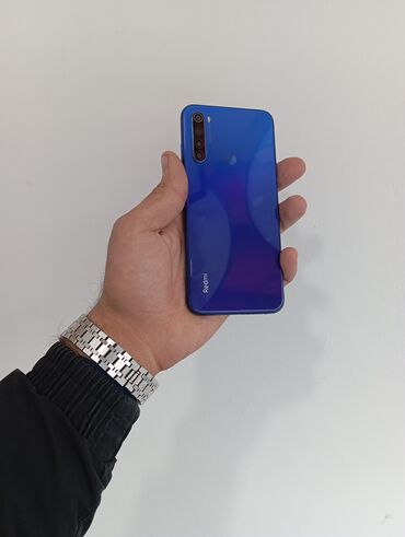 Xiaomi: Xiaomi Redmi Note 8, 32 GB, rəng - Göy, 
 Düyməli, Barmaq izi, İki sim kartlı