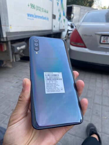 телефон флай fs526: Samsung Galaxy A50, Б/у, 64 ГБ, цвет - Фиолетовый, 2 SIM