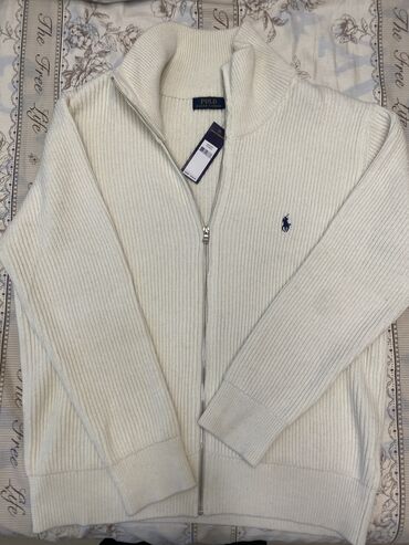 кашемир пальто: Эркектердин свитери, 2XL (EU 44), Polo Ralph Lauren, Жаңы, түсү - Ак, Өзү алып кетүү