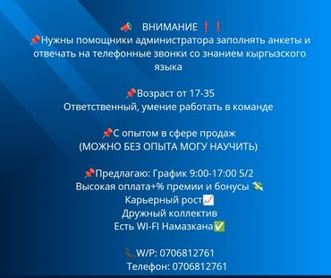 Продажи, работа с клиентами: Продавец-консультант. До 1 года опыта