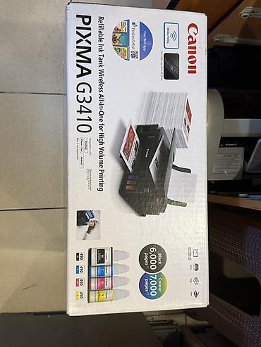 6000: Canon PIXMA G3410 – doldurulan mürəkkəb çənli, simsiz All‑in‑One — 1