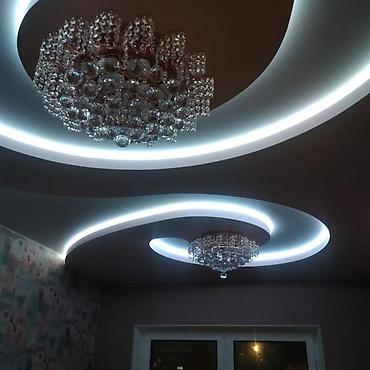 Натяжной потолок: Натяжной потолок Матовое, Глянцевое, 3D потолки Бесплатный замер, Гарантия, Монтаж — 27