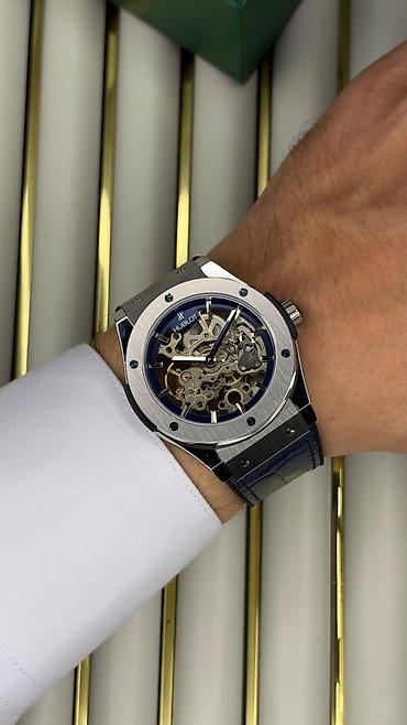 saat samdan: Hublot skelet dizaynlı kişi saatı - Korpus: fırçalanmış və cilalanmış — 6