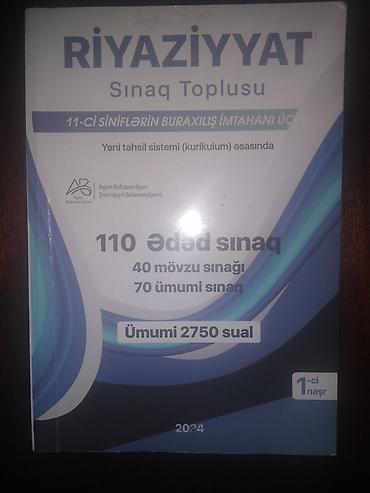 Riyaziyyat 11-ci sinif, 2024 il lalafo.az -da Riyaziyyat 11-ci sinif, 2024 il