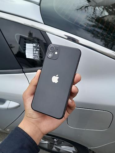 IPhone 11, Б/у, 128 ГБ, Черный, Чехол, 100 %