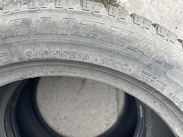 Шиналар жана дисктер: (2шт) Зимние шины Bridgestone Blizzak, размер 245/50 R18 100Q (Japan — 3