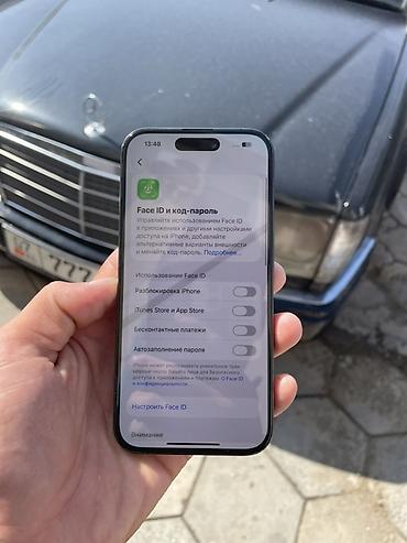 Мобильные телефоны и аксессуары: IPhone 15 Pro, Б/у, 256 ГБ, Black Titanium, 79 % — 9