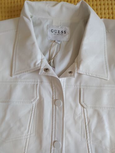 Ostale jakne, kaputi, prsluci: Guess bela univerzalna jakna sa vezenim aplikacijama na — 8