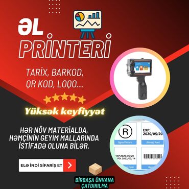printerlər satışı: Əl printeri (Tarix vuran aparat) Əla keyfiyyətli! ⭐⭐⭐⭐⭐