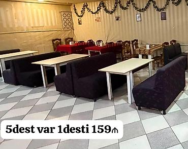 Kafe restoran uçun 5kompekt divan desti bir dest 159₼ 1deste
