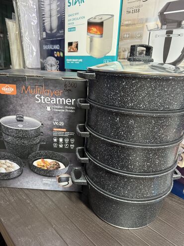 Кухонные наборы: Манты казан Мантушница Манты казан на выбор Нержавеющая, алюминий — 9