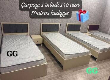 yataq mebelı: Yeni, Təknəfərlik çarpayı, Matras ilə