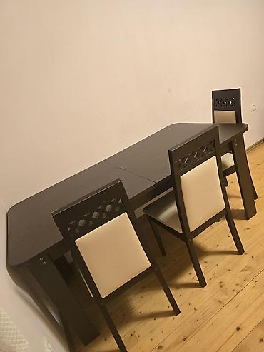Qonaq otağı üçün, İşlənmiş, Açılan, Dördbucaq masa, 6 stul lalafo.az -da Qonaq otağı üçün, İşlənmiş, Açılan, Dördbucaq masa, 6 stul