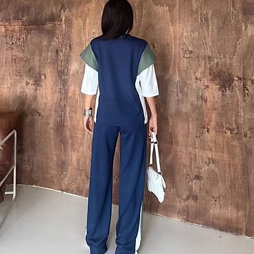lil solid accessories: Ženski komplet trenerke – bluza i pantalone širokog kroja - — 1