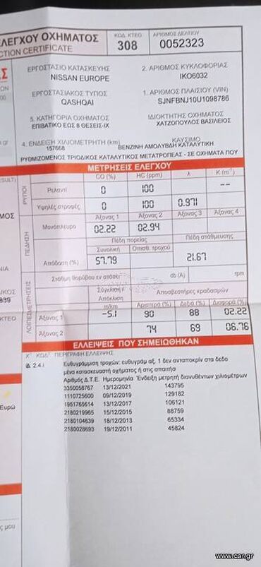 Nissan: Nissan Qashqai: 2 l. | 2008 έ. SUV/4x4 — 9