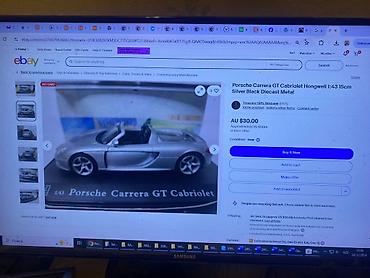 Avtomobil modelləri: Коллекционная модель Porsche Carrera GT Cabriolet type 980 silver — 23