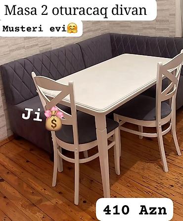Divan və masa dəstləri: Künc divan masa oturacaq rəng seçimi var — 1