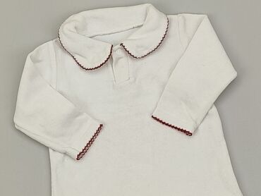 bluzka biała z kolnierzykiem: Blouse, 6-9 months, condition - Fair