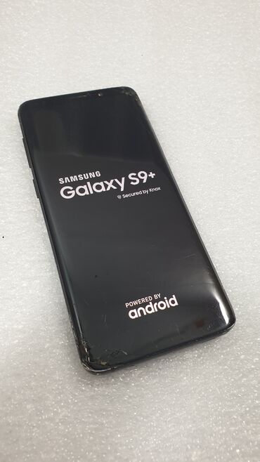 смартфоны до 5 мп: Samsung Galaxy S9 Plus, Б/у, 64 ГБ, цвет - Черный, 2 SIM