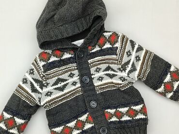 czarna bluzka dzianinowa: Cardigan, EarlyDays, 9-12 months, condition - Good