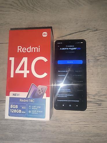 note 14: Redmi, Redmi 14C, Б/у, 128 ГБ, цвет - Черный — 2