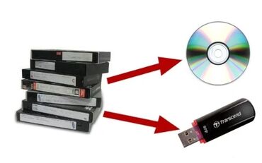 çəkiliş: Video kasetlerin disk və flashkartlar köçürülməsi.Disklərin