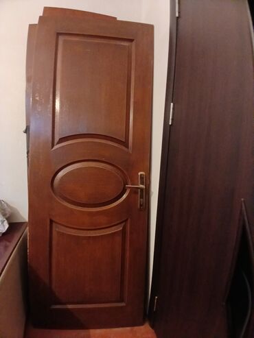 Окна: Taxta interyer qapısı - Material: massiv ağac/taxta (şpon görünüşlü