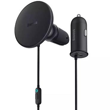 mate 20: Baseus CW01 Magnetic Wireless Car Charger 40W – 15W Simsiz + 25W — 1