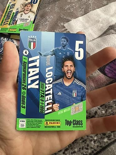İncəsənət və kolleksiyalar: Panini “Top Class” futbol kolleksiya kartları dəsti Məzmun: - Panini — 10