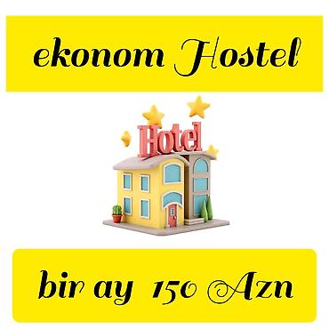 sumqayıt evler: EM Hostel Baku 6 nəferlik ekonom otaqda bir yataq cəmi 6 Azn. Tek — 3