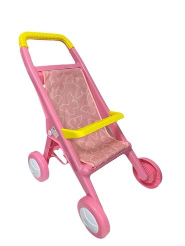 коляски игрушки детские: Коляска, цвет - Розовый, Новый