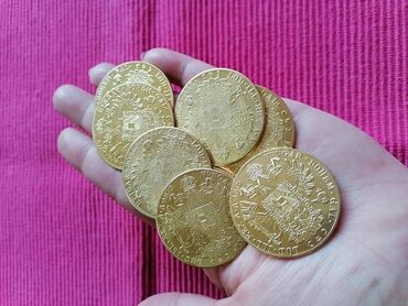 Ostali nakit: Dukat Franc Jozef 24K pozlata Mali dukat Cena 1200 din Veliki dukat — 10