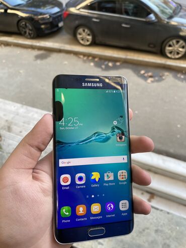 samsung edge 8: Samsung Galaxy S6 Edge Plus, 32 GB, rəng - Göy, Barmaq izi