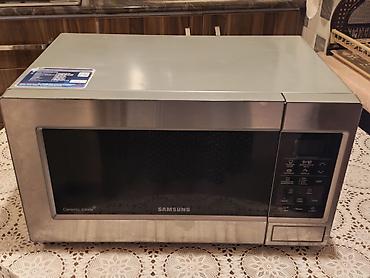 Mikrodalğalı soba Samsung, Ayrıca dayanan, rəng - Gümüşü, İşlənmiş