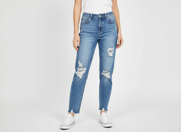 jeansy plus size wysoki stan: Denim Co, Джинси жіночі, розмір M