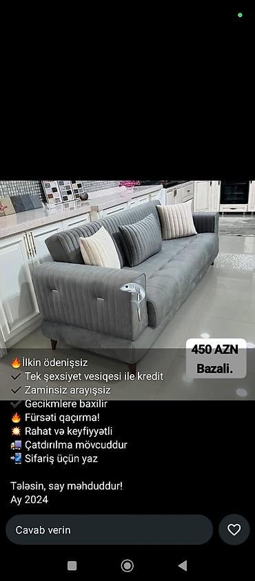 mətbəxt divani: Divan-kravat, Yeni — 1