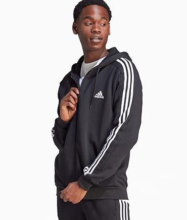 fleece: Мужская толстовка, S, M, Adidas, Новый, цвет - Черный, Самовывоз, Платная доставка — 1