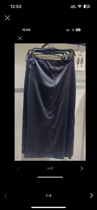 Səsgücləndiricilər, qulaqlıqlar və mikrofonlar: Zara metalik etek. tezedir geyilmeyib — 6