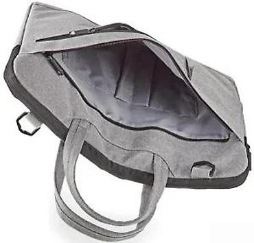 Futrole i torbe za laptopove: Torba za laptop – siva, poslovni stil - Dimenzije: pogodna za većinu — 15