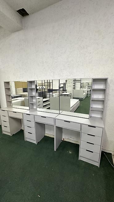 Комоды для одежды: Комод для одежды, Новый, С зеркалом, ЛДСП, цвет - Белый, Серый, Бежевый, Бесплатная доставка — 5