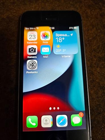 Apple iPhone: Apple iPhone SE (1. generacija), model MP822DN/A, kapacitet 32 GB.93% — 1