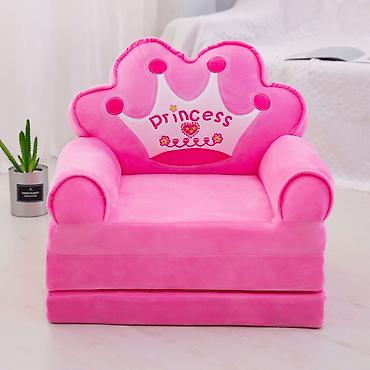 maxi rumenka: Dečija Foteljica na Rasklapanje – PINK PRINCESS 4K Mesto za igru — 1