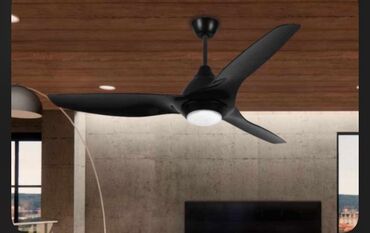 metro plafonski ventilatori: Plafonski ventilator sa LED svetlom - crni 132cm 0000264 PROSTO