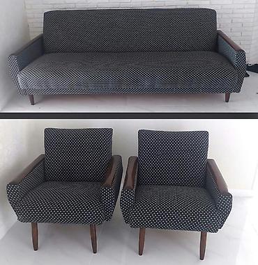 Rumıniya istehsalı dəst: 1 divan + 2 kreslo. Xüsusiyyətlər: -