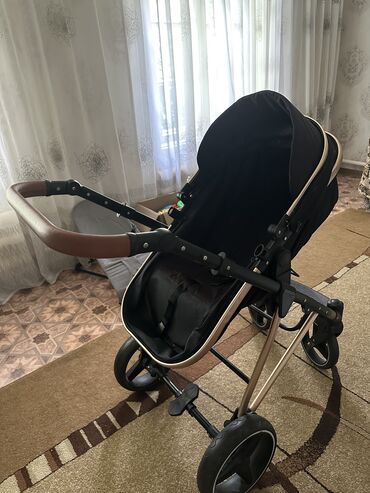 сапоги зимние женские натуральная кожа натуральный мех распродажа: Коляска, цвет - Черный, Б/у