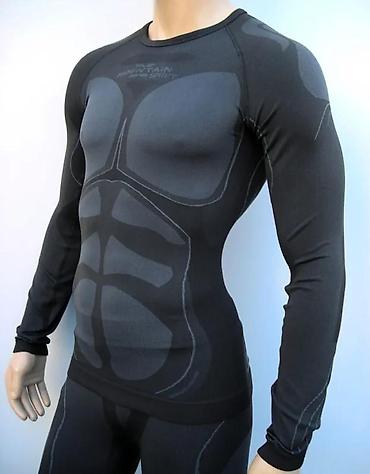 Trenerke: Muški set termo/kompresione odeće za trening – gornji deo dugih rukava — 8