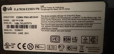 280 hz: LG Flatron E2360V-PN sonuncu modelidir. Tam islek veziyyetdedir — 3