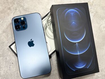 iphone 12 128gb: IPhone 12 Pro Max, Б/у, 256 ГБ, Синий, Чехол, Кабель, Коробка, 87 %